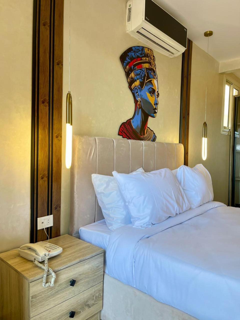 Cleopatra Tower Pyramid View Hotell Kafret el-Gabal Exteriör bild